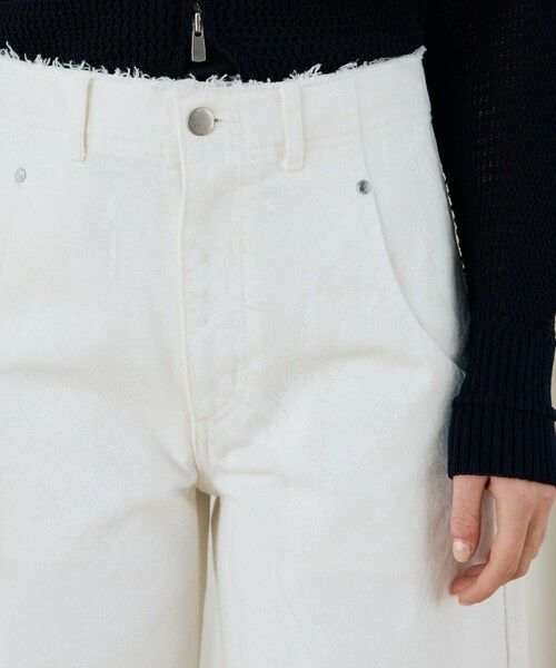TOMORROWLAND / トゥモローランド デニムパンツ | ペインティングホワイトデニム ラウンドパンツ | 詳細5