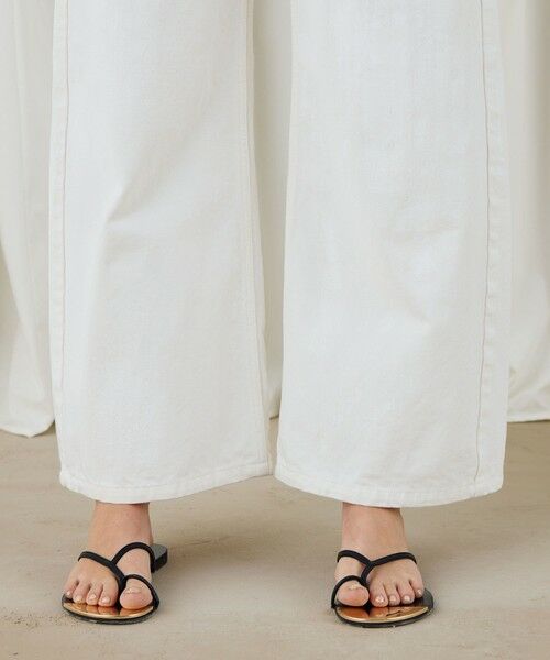 TOMORROWLAND / トゥモローランド デニムパンツ | ペインティングホワイトデニム ラウンドパンツ | 詳細8