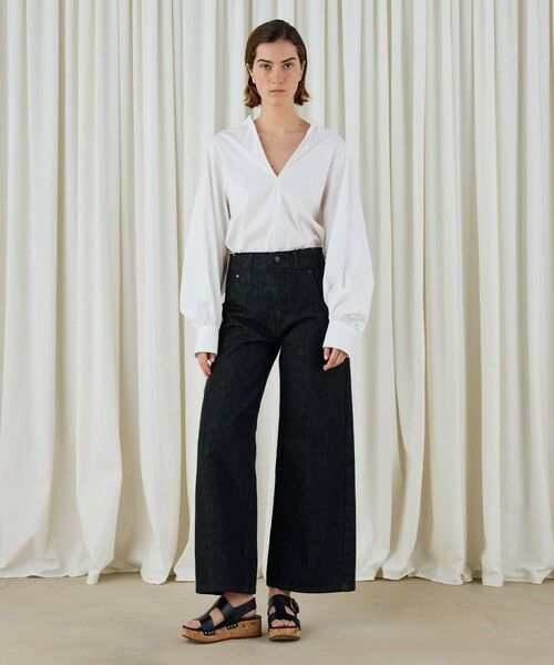 TOMORROWLAND / トゥモローランド デニムパンツ | ブラックデニム ラウンドパンツ | 詳細2