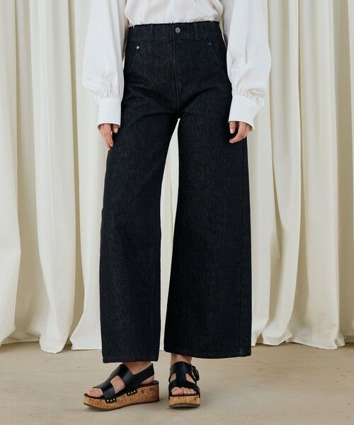 TOMORROWLAND / トゥモローランド デニムパンツ | ブラックデニム ラウンドパンツ | 詳細3