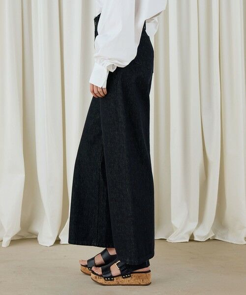 TOMORROWLAND / トゥモローランド デニムパンツ | ブラックデニム ラウンドパンツ | 詳細4