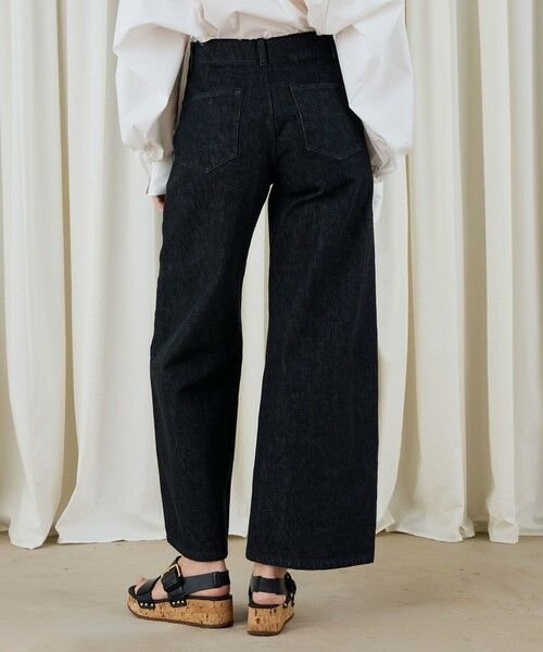 TOMORROWLAND / トゥモローランド デニムパンツ | ブラックデニム ラウンドパンツ | 詳細5