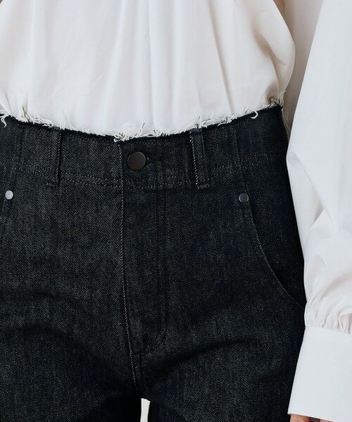 TOMORROWLAND / トゥモローランド デニムパンツ | ブラックデニム ラウンドパンツ | 詳細6