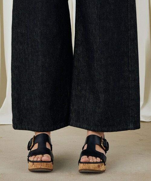 TOMORROWLAND / トゥモローランド デニムパンツ | ブラックデニム ラウンドパンツ | 詳細9