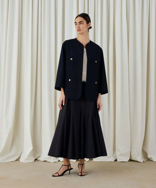 TOMORROWLAND / トゥモローランド ミニ・ひざ丈スカート | スビンコットンツイル ボリュームスカート | 詳細11