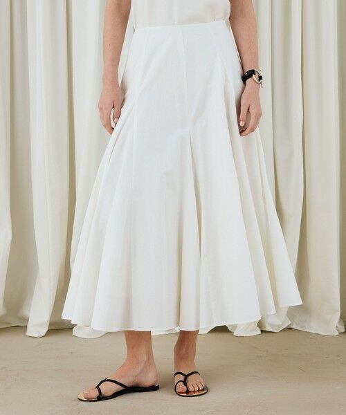 TOMORROWLAND / トゥモローランド ミニ・ひざ丈スカート | スビンコットンツイル ボリュームスカート | 詳細2