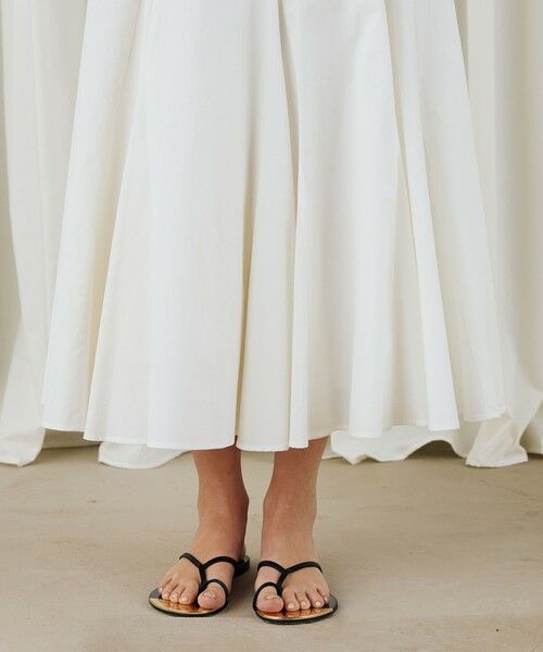 TOMORROWLAND / トゥモローランド ミニ・ひざ丈スカート | スビンコットンツイル ボリュームスカート | 詳細7