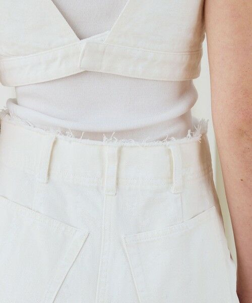 TOMORROWLAND / トゥモローランド デニムスカート | ペインティングホワイトデニム ブラレット付きマキシスカート | 詳細13