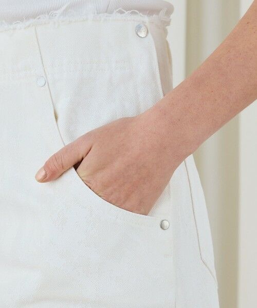 TOMORROWLAND / トゥモローランド デニムスカート | ペインティングホワイトデニム ブラレット付きマキシスカート | 詳細14