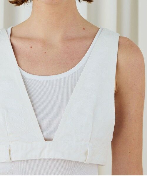 TOMORROWLAND / トゥモローランド デニムスカート | ペインティングホワイトデニム ブラレット付きマキシスカート | 詳細6