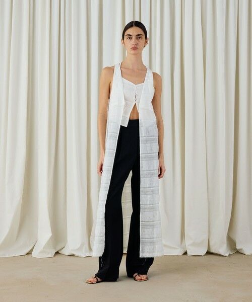 TOMORROWLAND / トゥモローランド ロング・マキシ丈ワンピース | ブリックジャカード インナーキャミ付きマキシワンピース | 詳細1