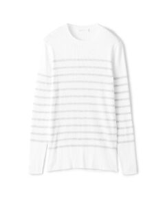 TOMORROWLAND / トゥモローランド ニット・セーター | ギザコットンリブ クルーネックプルオーバー