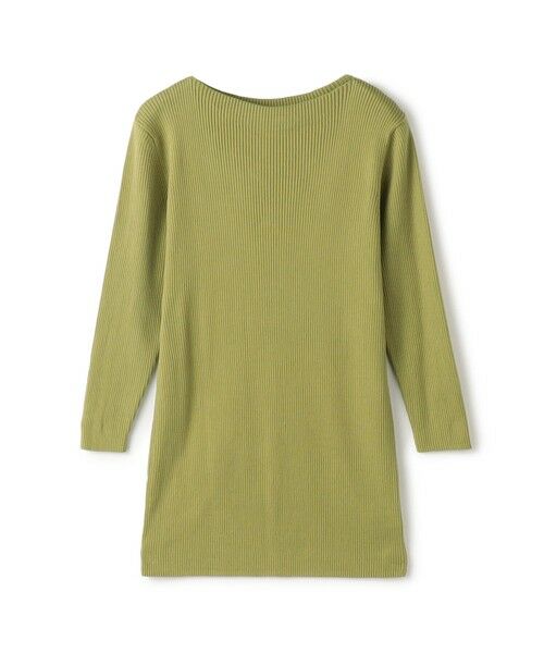 TOMORROWLAND / トゥモローランド ニット・セーター | ギザコットンリブ ボートネックプルオーバー(53 グリーン)