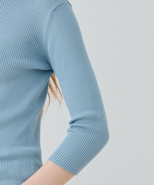 TOMORROWLAND / トゥモローランド ニット・セーター | ギザコットンリブ ボートネックプルオーバー | 詳細6