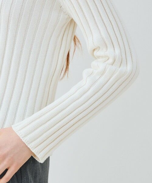 TOMORROWLAND / トゥモローランド ニット・セーター | ワイドリブ クルーネックプルオーバー | 詳細6