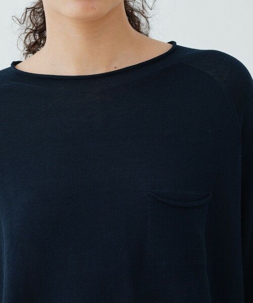 TOMORROWLAND / トゥモローランド ニット・セーター | ガーゼコットン クルーネックプルオーバー | 詳細5