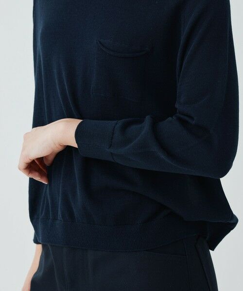 TOMORROWLAND / トゥモローランド ニット・セーター | ガーゼコットン クルーネックプルオーバー | 詳細6