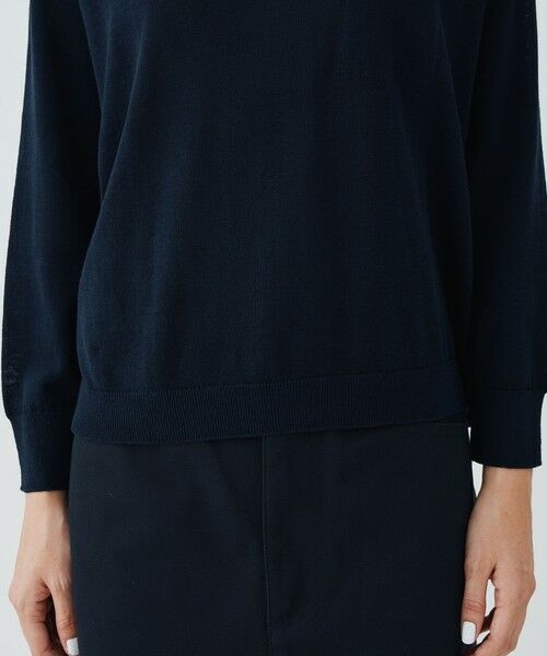 TOMORROWLAND / トゥモローランド ニット・セーター | ガーゼコットン クルーネックプルオーバー | 詳細7