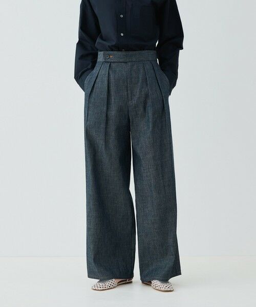 TOMORROWLAND / トゥモローランド デニムパンツ | ステイブルーデニム ツータックパンツ | 詳細2