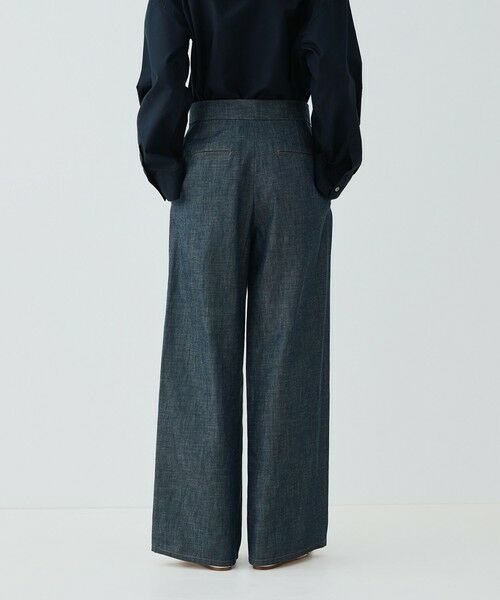 TOMORROWLAND / トゥモローランド デニムパンツ | ステイブルーデニム ツータックパンツ | 詳細4