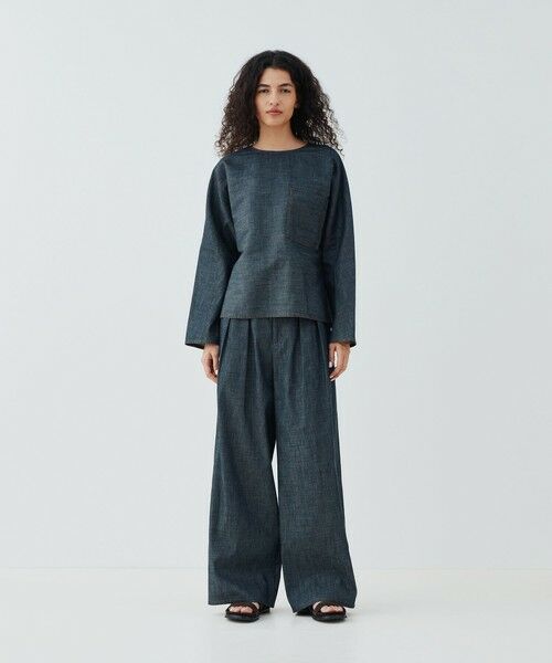 TOMORROWLAND / トゥモローランド デニムパンツ | ステイブルーデニム ツータックパンツ | 詳細9