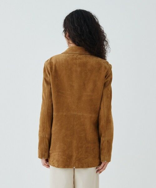 TOMORROWLAND / トゥモローランド レザーブルゾン・ジャケット | ゴートスウェード スリーボタンジャケット | 詳細4