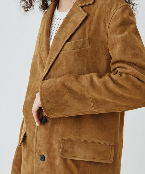 TOMORROWLAND / トゥモローランド レザーブルゾン・ジャケット | ゴートスウェード スリーボタンジャケット | 詳細7