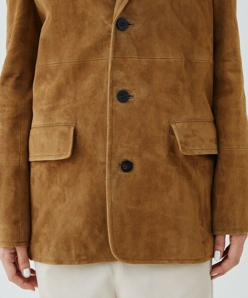 TOMORROWLAND / トゥモローランド レザーブルゾン・ジャケット | ゴートスウェード スリーボタンジャケット | 詳細9