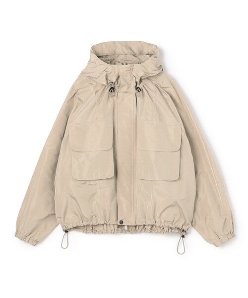 TOMORROWLAND / トゥモローランド ブルゾン | メモリータフタ フーデットブルゾン(43 ベージュ)