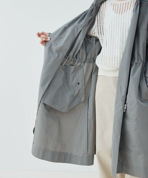TOMORROWLAND / トゥモローランド その他アウター | メモリータフタ ギャザースタンドカラーコート | 詳細6