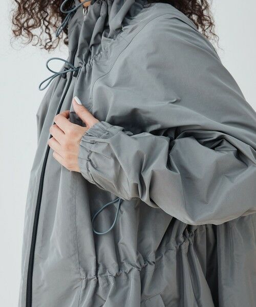 TOMORROWLAND / トゥモローランド その他アウター | メモリータフタ ギャザースタンドカラーコート | 詳細8
