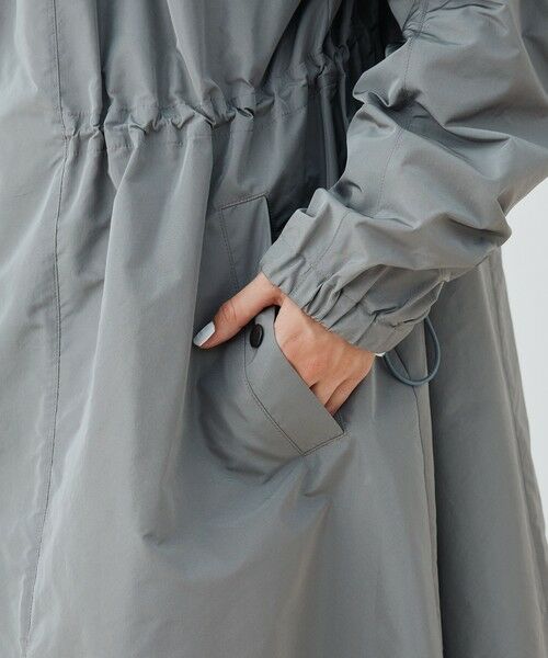 TOMORROWLAND / トゥモローランド その他アウター | メモリータフタ ギャザースタンドカラーコート | 詳細9