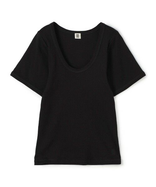 TOMORROWLAND/トゥモローランド BY MALENE BIRGER LUNAI UネックTシャツ 19 ブラック XS TOMORROWLAND/トゥモローランド BY MALENE BIRGER LUNAI UネックTシャツ 19 ブラック XS