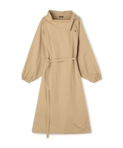 TOMORROWLAND / トゥモローランド ミニ丈・ひざ丈ワンピース | HAVERSACK コットンサテンドレス