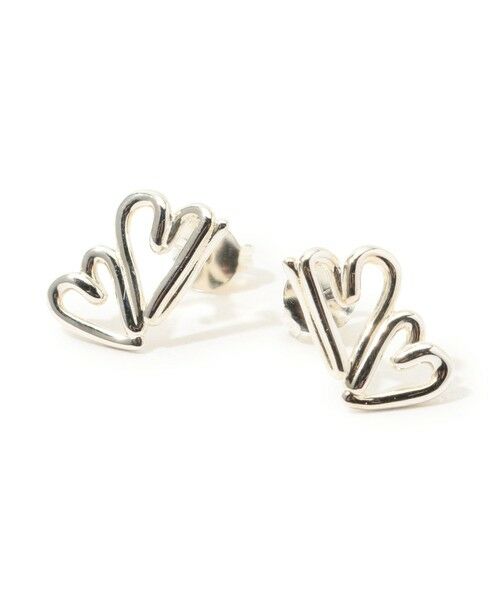 TOMORROWLAND/トゥモローランド BAR Jewellery TWO HEARTS シルバーピアス 81 シルバー F TOMORROWLAND/トゥモローランド BAR Jewellery TWO HEARTS シルバーピアス 81 シルバー F