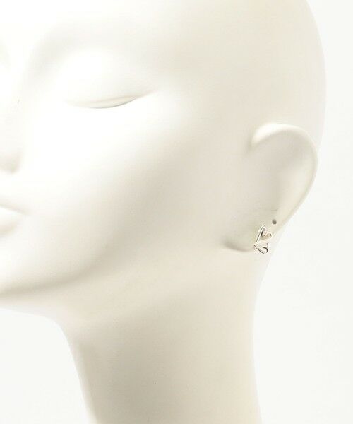 TOMORROWLAND / トゥモローランド ピアス・イヤリング | BAR Jewellery TWO HEARTS シルバーピアス | 詳細4