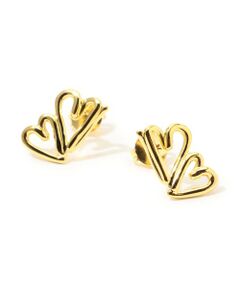 TOMORROWLAND / トゥモローランド ピアス・イヤリング | BAR Jewellery TWO HEARTS ゴールドピアス