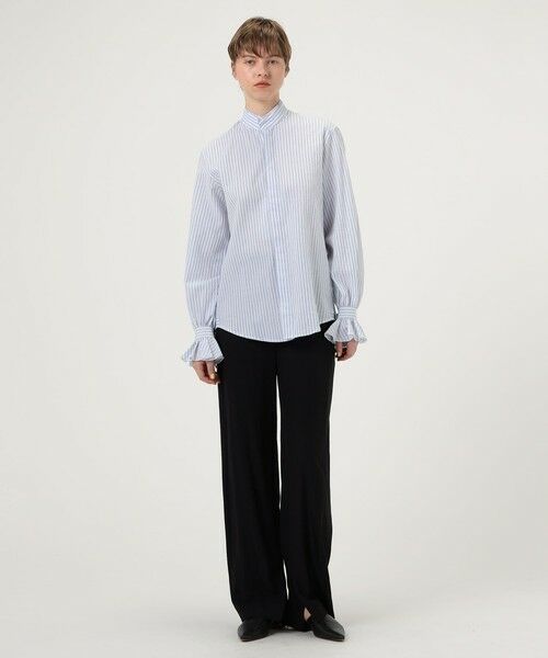 TOMORROWLAND / トゥモローランド シャツ・ブラウス（半袖以外） | BOURRIENNE BOUDOIR ストライプ スタンドカラーシャツ | 詳細1