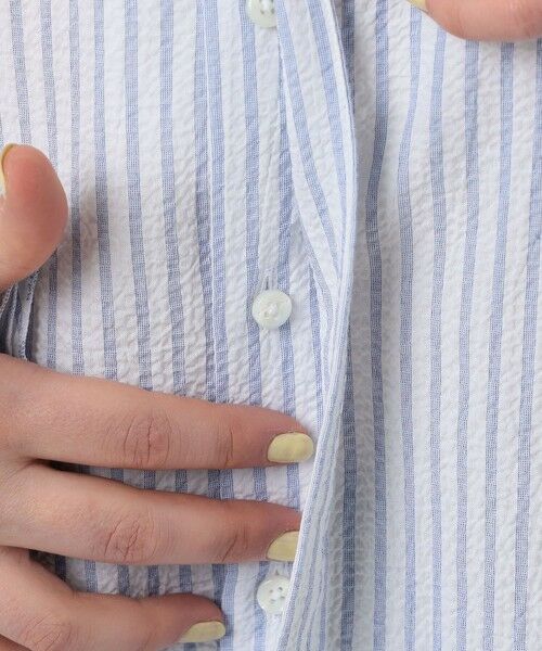 TOMORROWLAND / トゥモローランド シャツ・ブラウス（半袖以外） | BOURRIENNE BOUDOIR ストライプ スタンドカラーシャツ | 詳細10