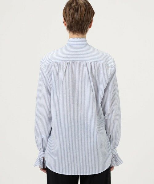 TOMORROWLAND / トゥモローランド シャツ・ブラウス（半袖以外） | BOURRIENNE BOUDOIR ストライプ スタンドカラーシャツ | 詳細4