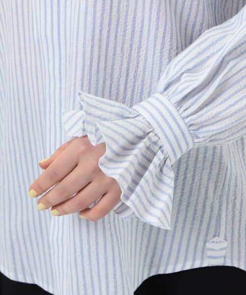 TOMORROWLAND / トゥモローランド シャツ・ブラウス（半袖以外） | BOURRIENNE BOUDOIR ストライプ スタンドカラーシャツ | 詳細7