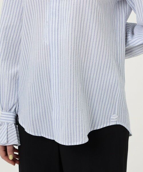 TOMORROWLAND / トゥモローランド シャツ・ブラウス（半袖以外） | BOURRIENNE BOUDOIR ストライプ スタンドカラーシャツ | 詳細8