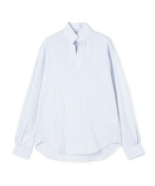 TOMORROWLAND / トゥモローランド シャツ・ブラウス(半袖以外) | BOURRIENNE SCULPTEUR ストライプ オープンカラーシャツ(62 ライトブルー系)