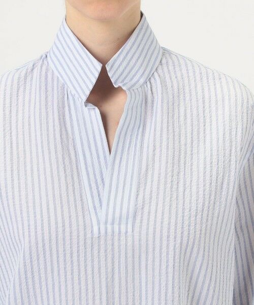 TOMORROWLAND / トゥモローランド シャツ・ブラウス(半袖以外) | BOURRIENNE SCULPTEUR ストライプ オープンカラーシャツ | 詳細5