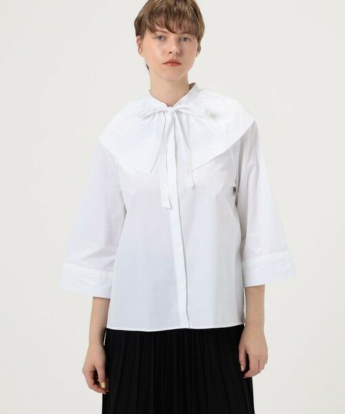 TOMORROWLAND / トゥモローランド シャツ・ブラウス | BOURRIENNE ALIZE コットン ラッフルシャツ | 詳細2