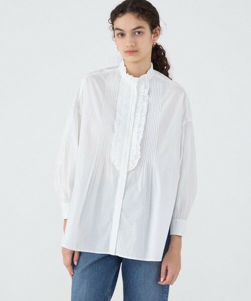 TOMORROWLAND / トゥモローランド シャツ・ブラウス | 【別注】ne Quittez pas BLACK FRILL COLLAR シャツ | 詳細2