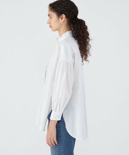 TOMORROWLAND / トゥモローランド シャツ・ブラウス | 【別注】ne Quittez pas BLACK FRILL COLLAR シャツ | 詳細3