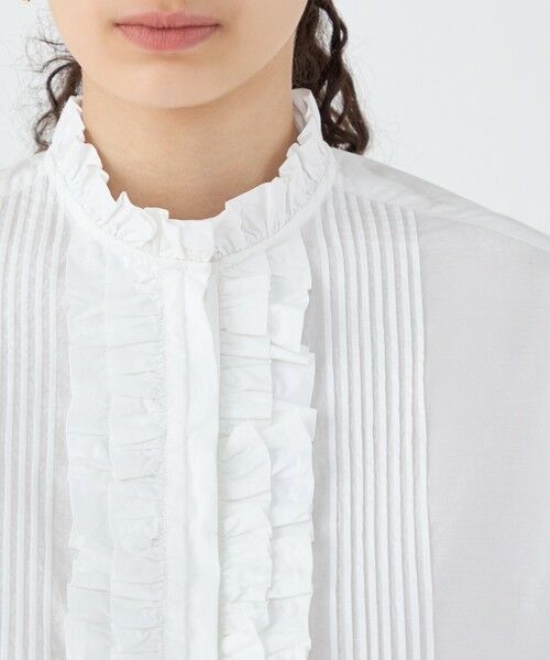 TOMORROWLAND / トゥモローランド シャツ・ブラウス | 【別注】ne Quittez pas BLACK FRILL COLLAR シャツ | 詳細5