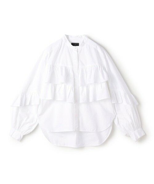 TOMORROWLAND/トゥモローランド 【別注】ne Quittez pas BLACK TIERED FRILLED コットンシャツ 11 ホワイト F TOMORROWLAND/トゥモローランド 【別注】ne Quittez pas BLACK TIERED FRILLED コットンシャツ 11 ホワイト F