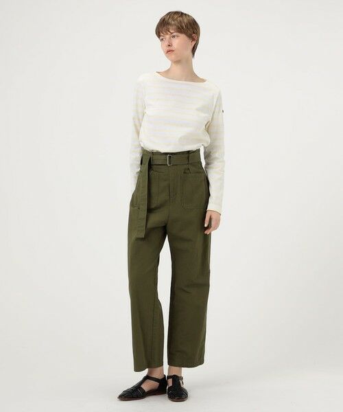 TOMORROWLAND / トゥモローランド Tシャツ | Le minor ボートネック ストライププルオーバー | 詳細1